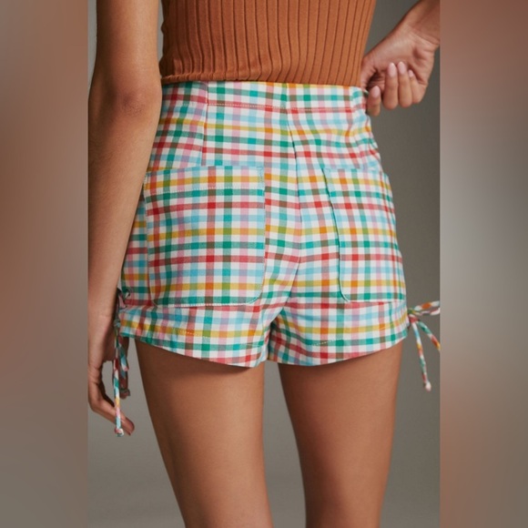 Anthropologie Pants - Anthropologie Maeve Gingham Micro Mini Shorts